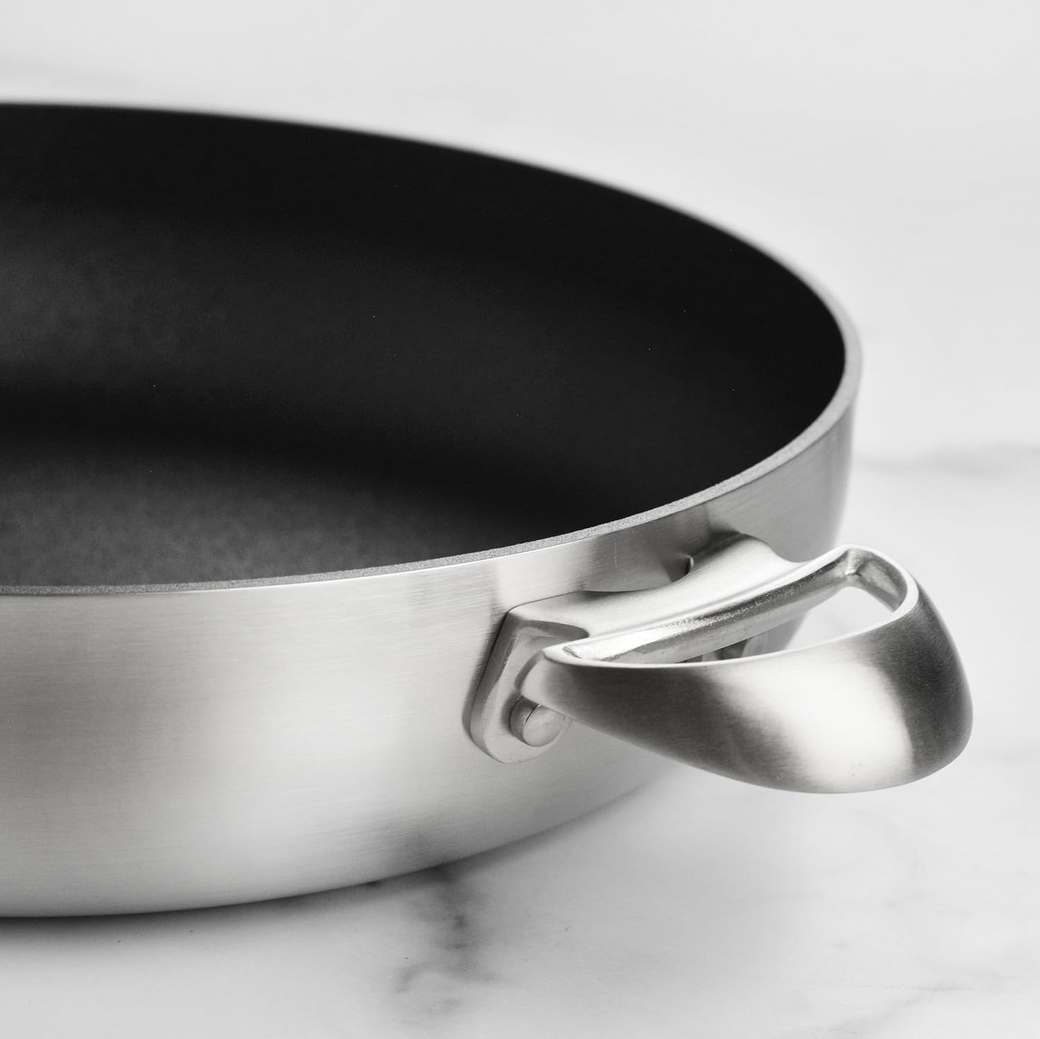 CX+ 12.5" Braiser - 5.5-quart - Stratanium Plus Nonstick Chef's Pan - 5-ply Stainless Steel