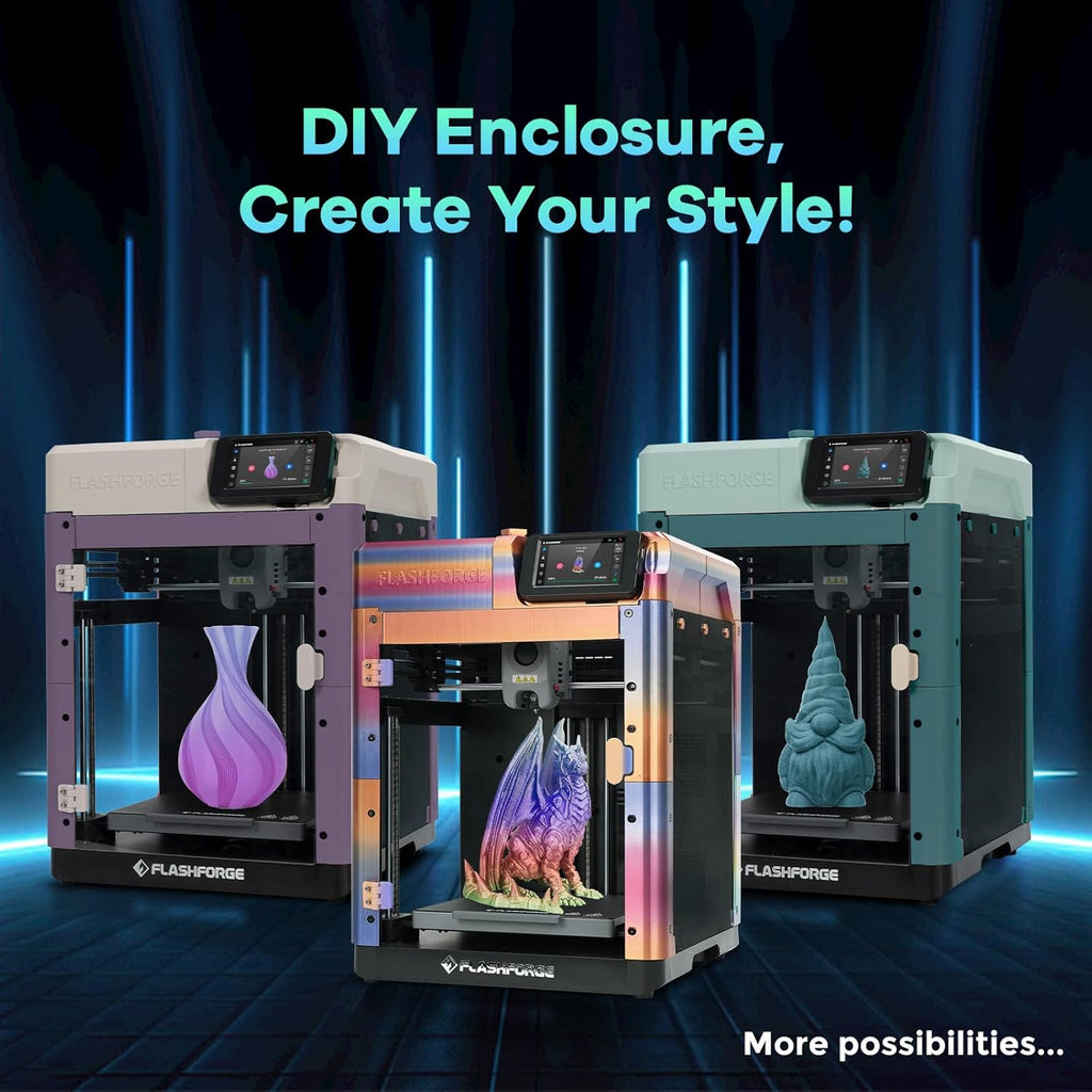 Adventurer 5M 3D Printer with Fully Auto Leveling, Max 600mm/s High Speed Printing, 280°C Direct Extruder with 3S Detachable Nozzle, CoreXY All Metal Structure, Print Size 220x220x220mm