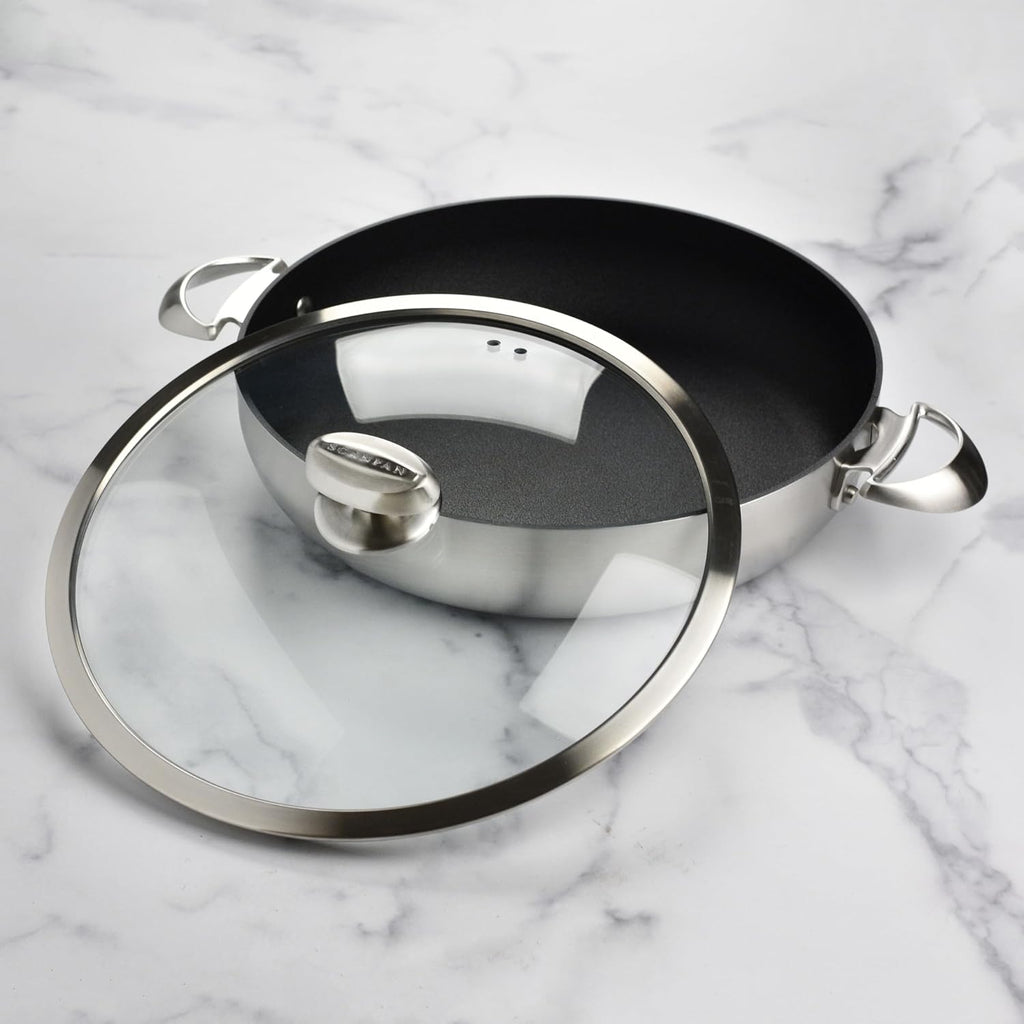 CX+ 12.5" Braiser - 5.5-quart - Stratanium Plus Nonstick Chef's Pan - 5-ply Stainless Steel