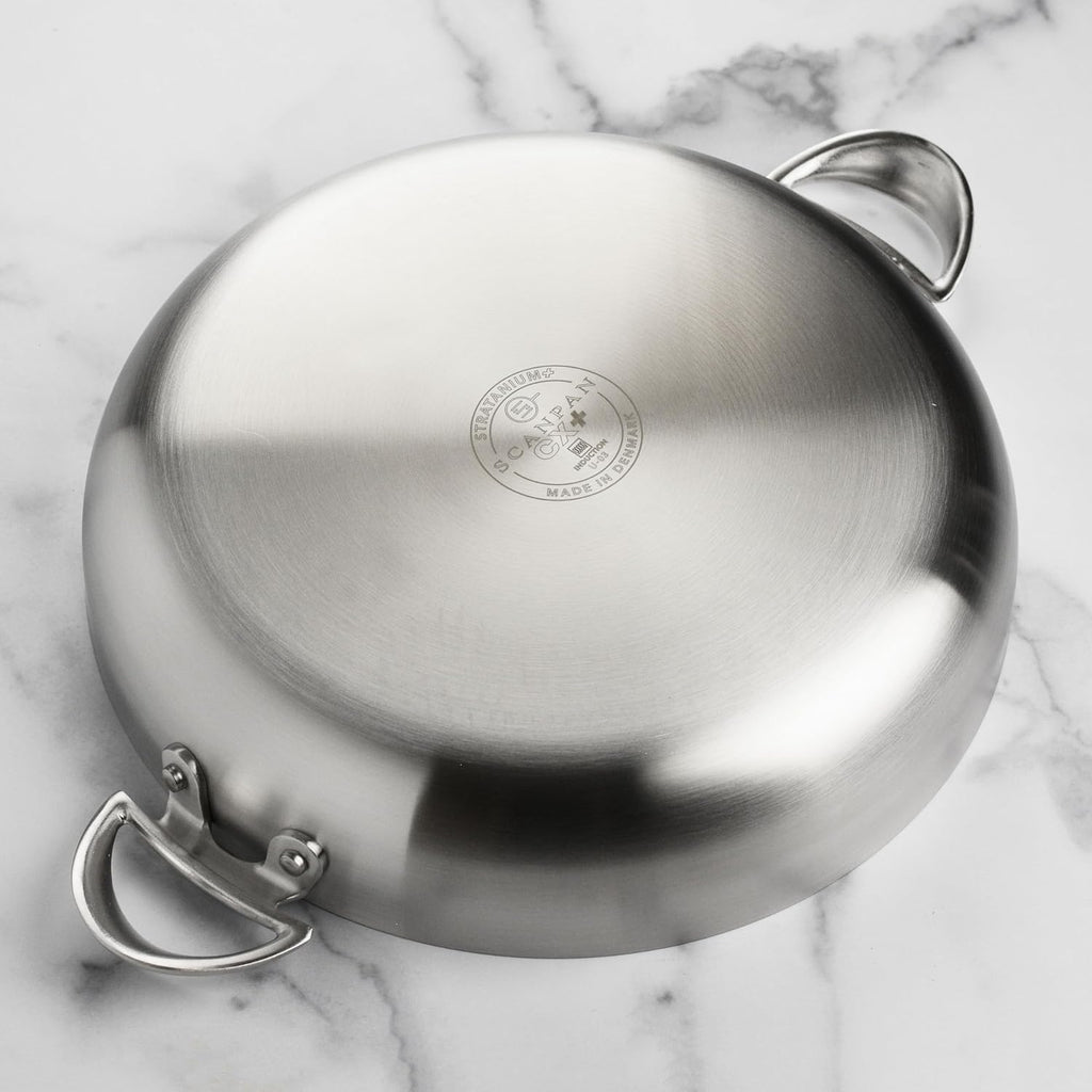 CX+ 12.5" Braiser - 5.5-quart - Stratanium Plus Nonstick Chef's Pan - 5-ply Stainless Steel