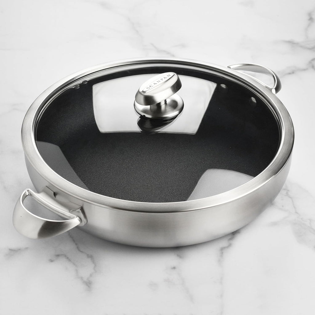 CX+ 12.5" Braiser - 5.5-quart - Stratanium Plus Nonstick Chef's Pan - 5-ply Stainless Steel
