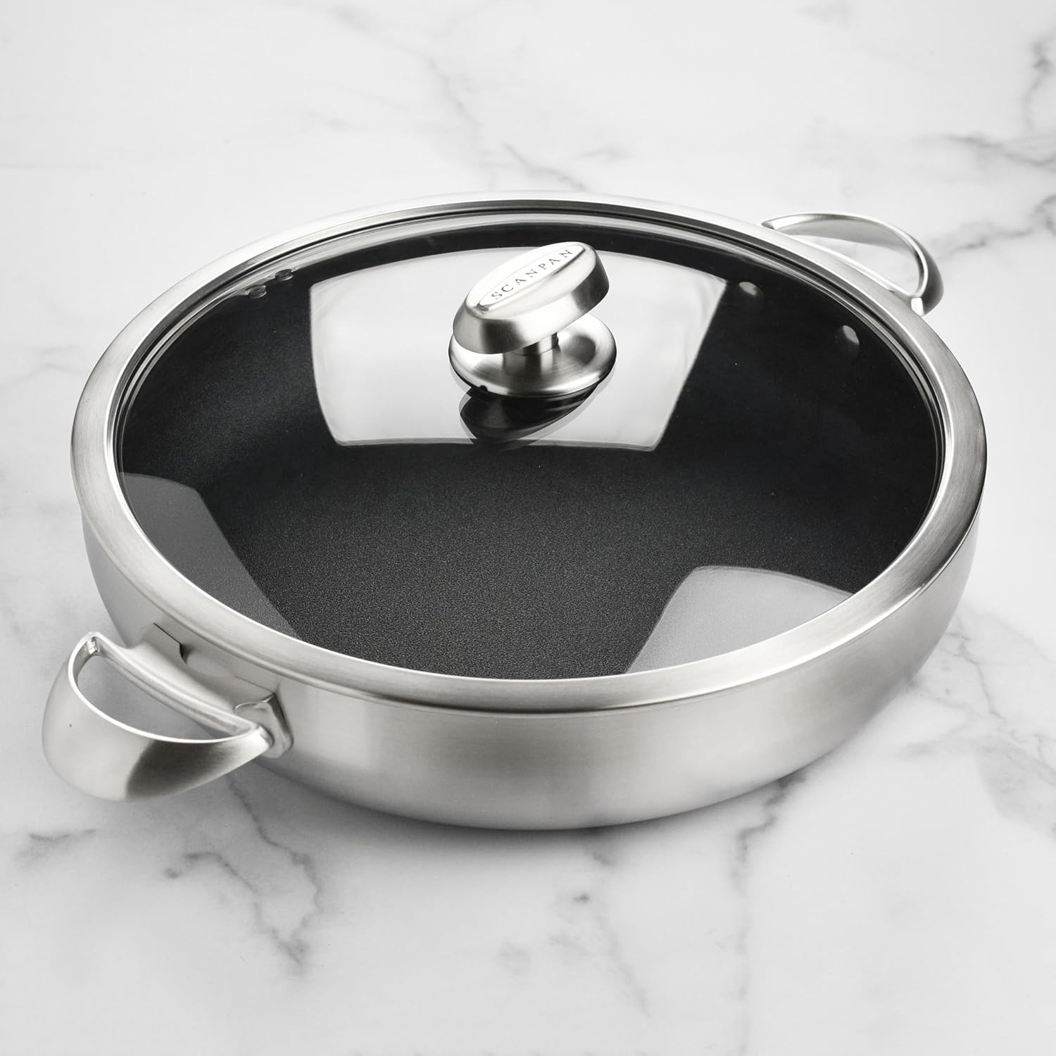 CX+ 12.5" Braiser - 5.5-quart - Stratanium Plus Nonstick Chef's Pan - 5-ply Stainless Steel